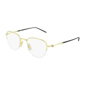 NEW  MONTBLANC EYEGLASSES GOLD MEN EYEWEAR MONTBLANC MB0129O 002